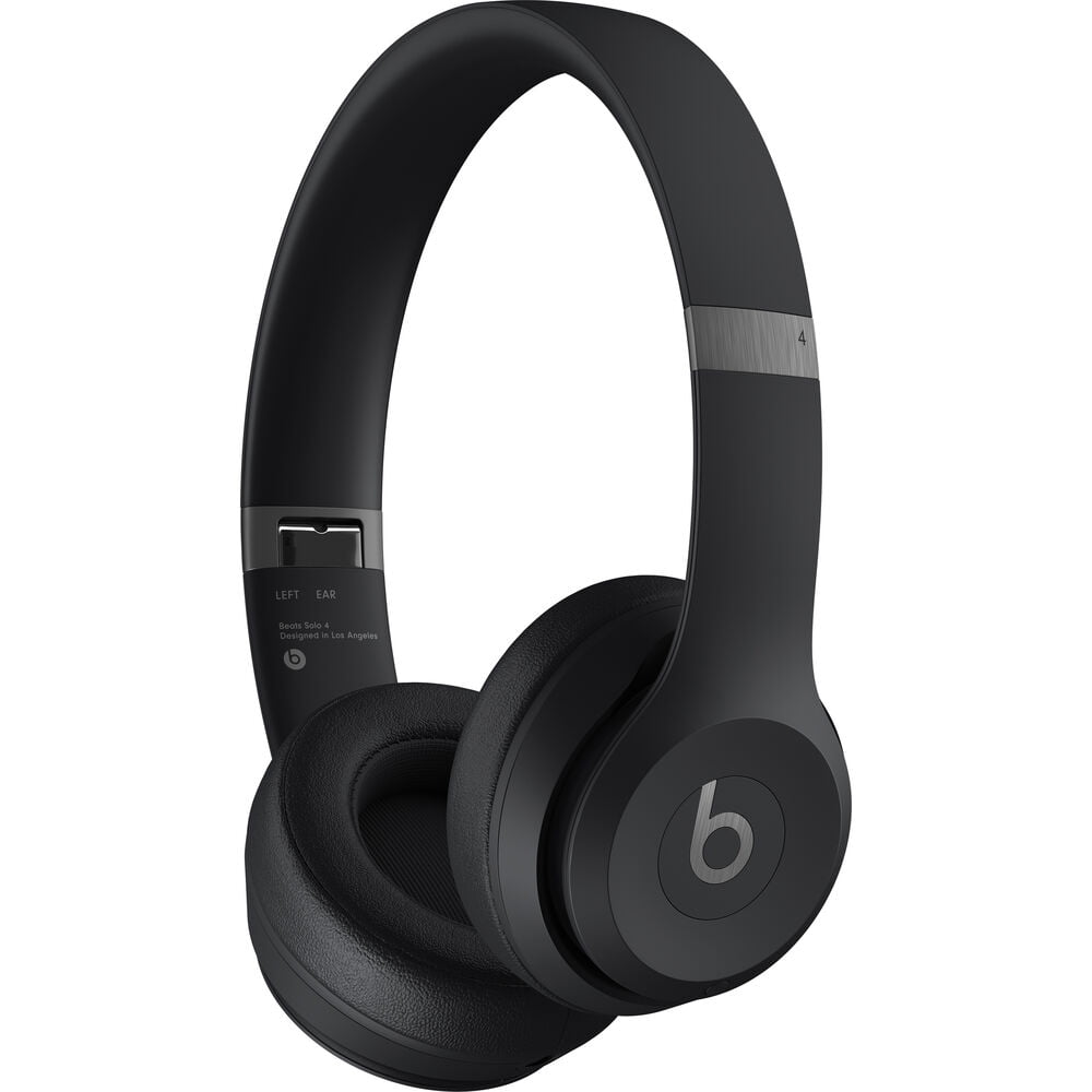 Beats by Dr. Dre Beats Solo 4 Wireless On-Ear Headphones Matte Black Bundle