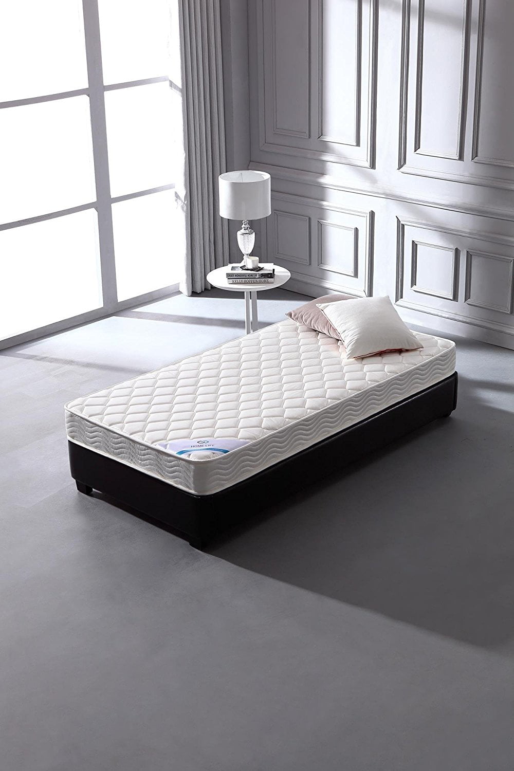 Home Life 6&quote; Full Mattress: Medium-Firm Hybrid with Bonnell Springs and US Certified Foam