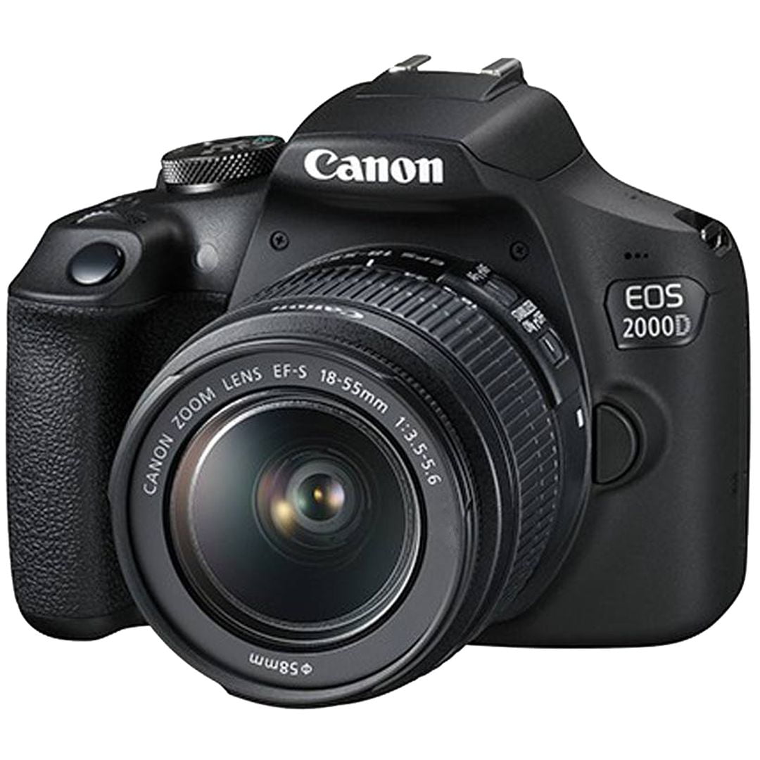 Canon EOS 2000D / Rebel T7 DSLR Camera with 18-55mm + 75-300mm Zoom Lens + SanDisk 32GB Memory + Tripod + Backpack + SV Premium Accessory Bundle