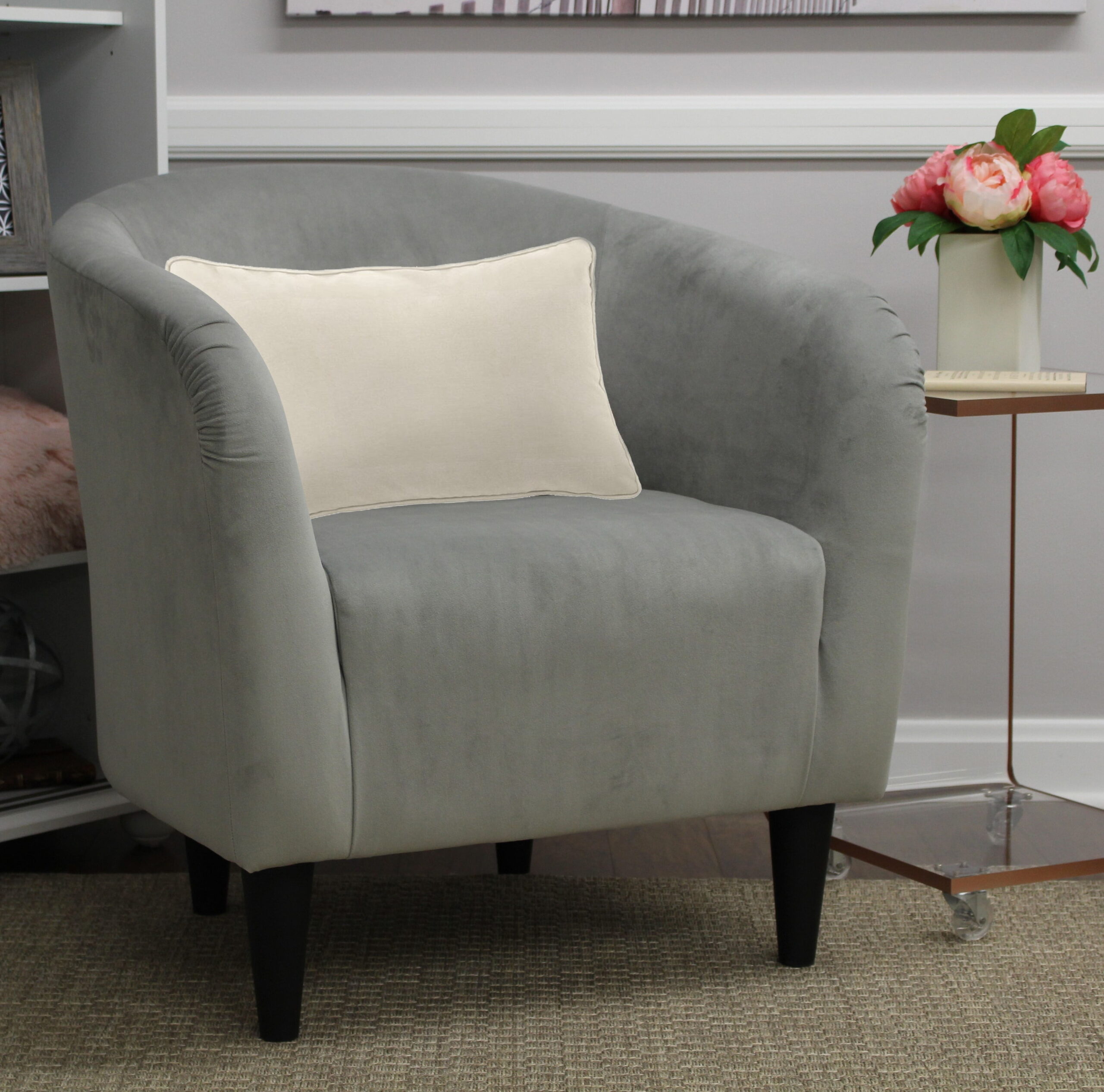 Mainstays Microfiber Tub Accent Chair