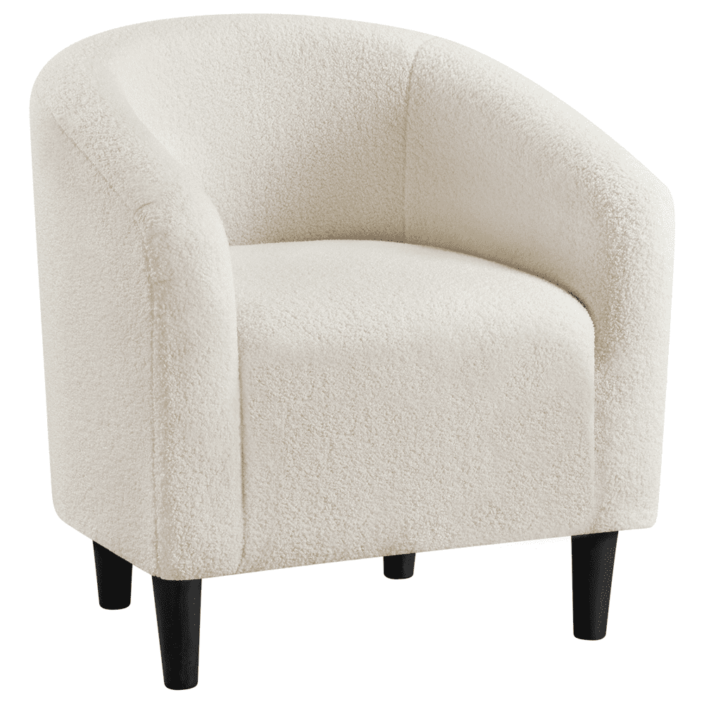 Renwick Upholstered Boucle Accent Chair for Livingroom, Ivory