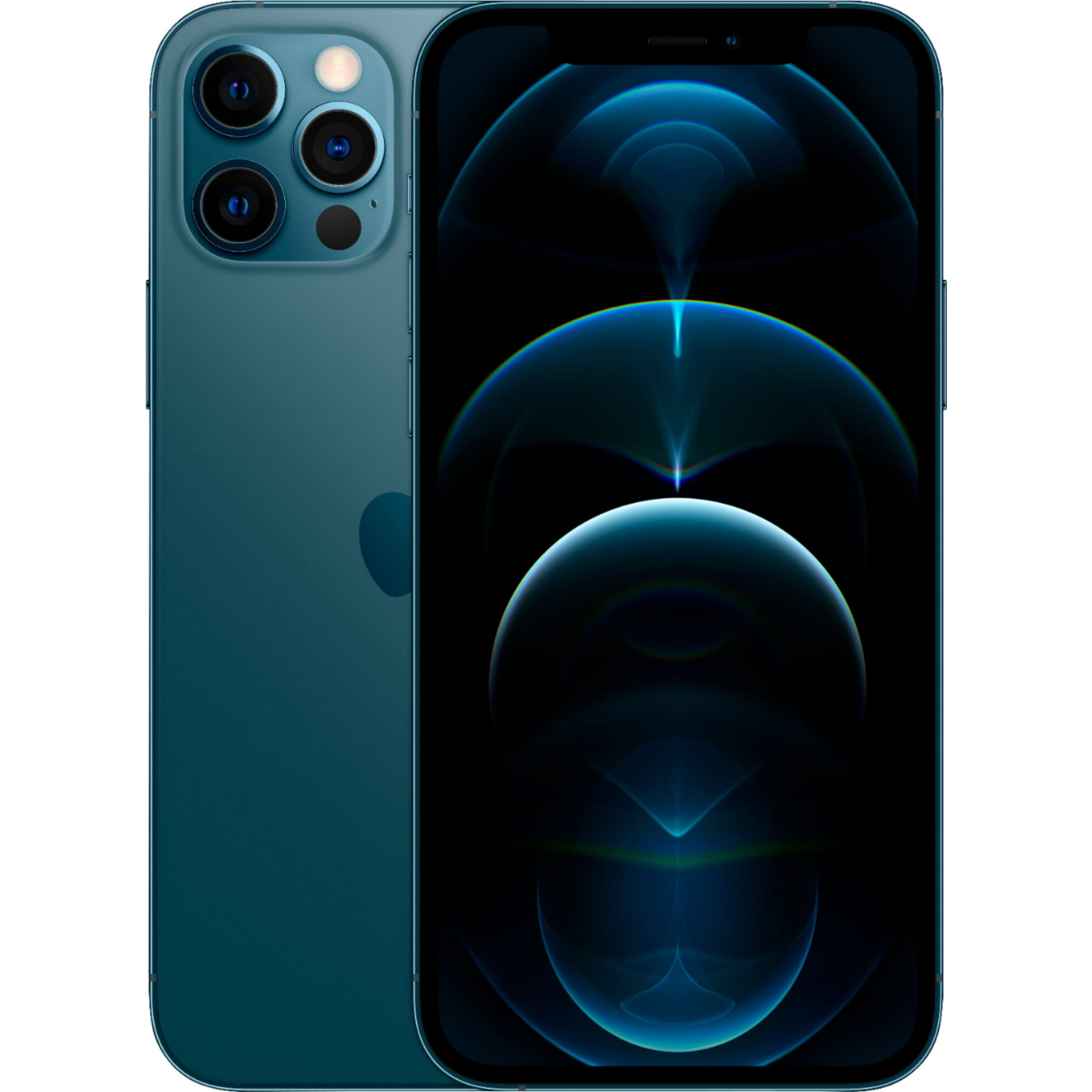 Restored Apple iPhone 12 Pro - Fully Unlocked - 128 GB Pacific Blue (Refurbished)