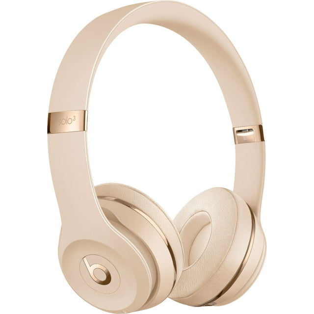 Restored Beats by Dr. Dre Beats Solo3 Wireless On-Ear Headphones - Satin Gold MX462LL/A (Refurbished)